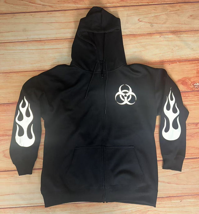 PHATTPANT biohazard zip-up hoodie- Hoodie – Biohazard  A005