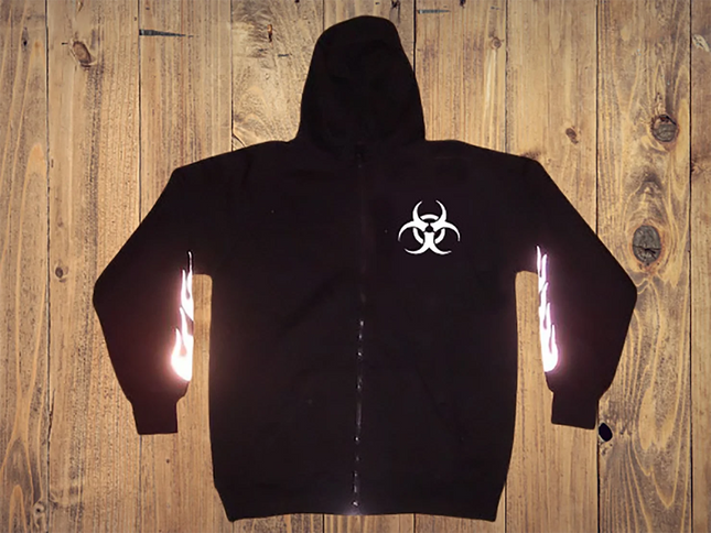 PHATTPANT biohazard zip-up hoodie- Hoodie – Biohazard  A002